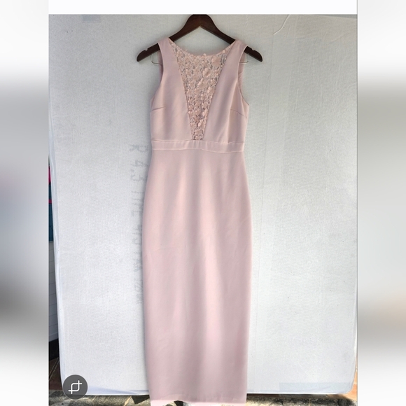 Karl Lagerfeld Lace Plunge Dress - Picture 5 of 15